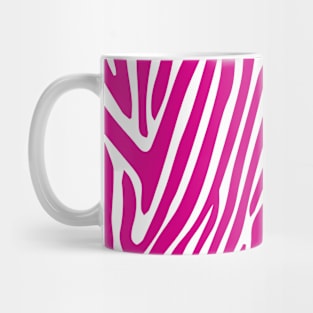 Pink Zebra Stripes Mug